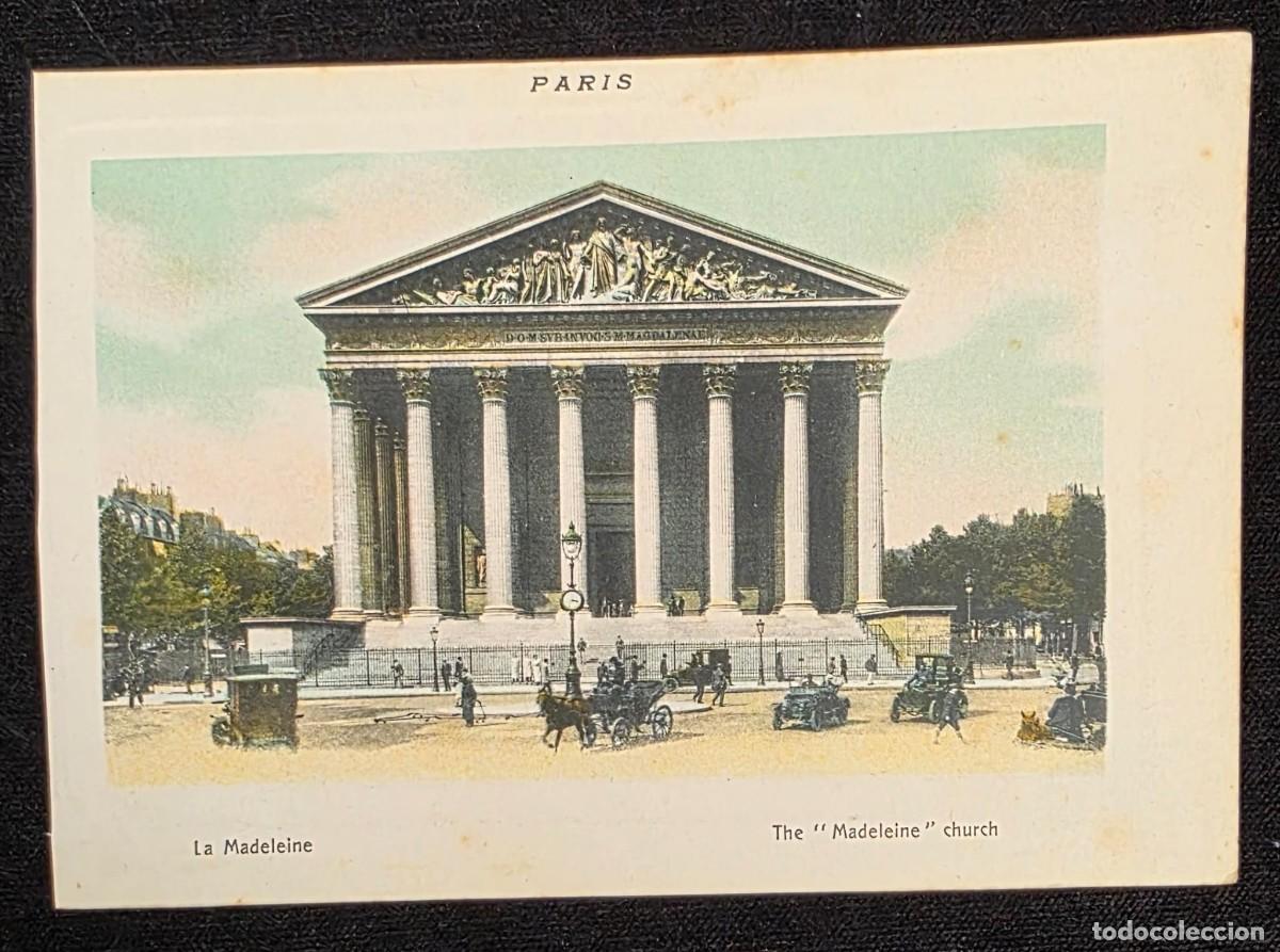 Postales: P.1037 Antigua Postal Colorizada de Par&iacute;s Iglesia La Madeleine Vintage Francesa
