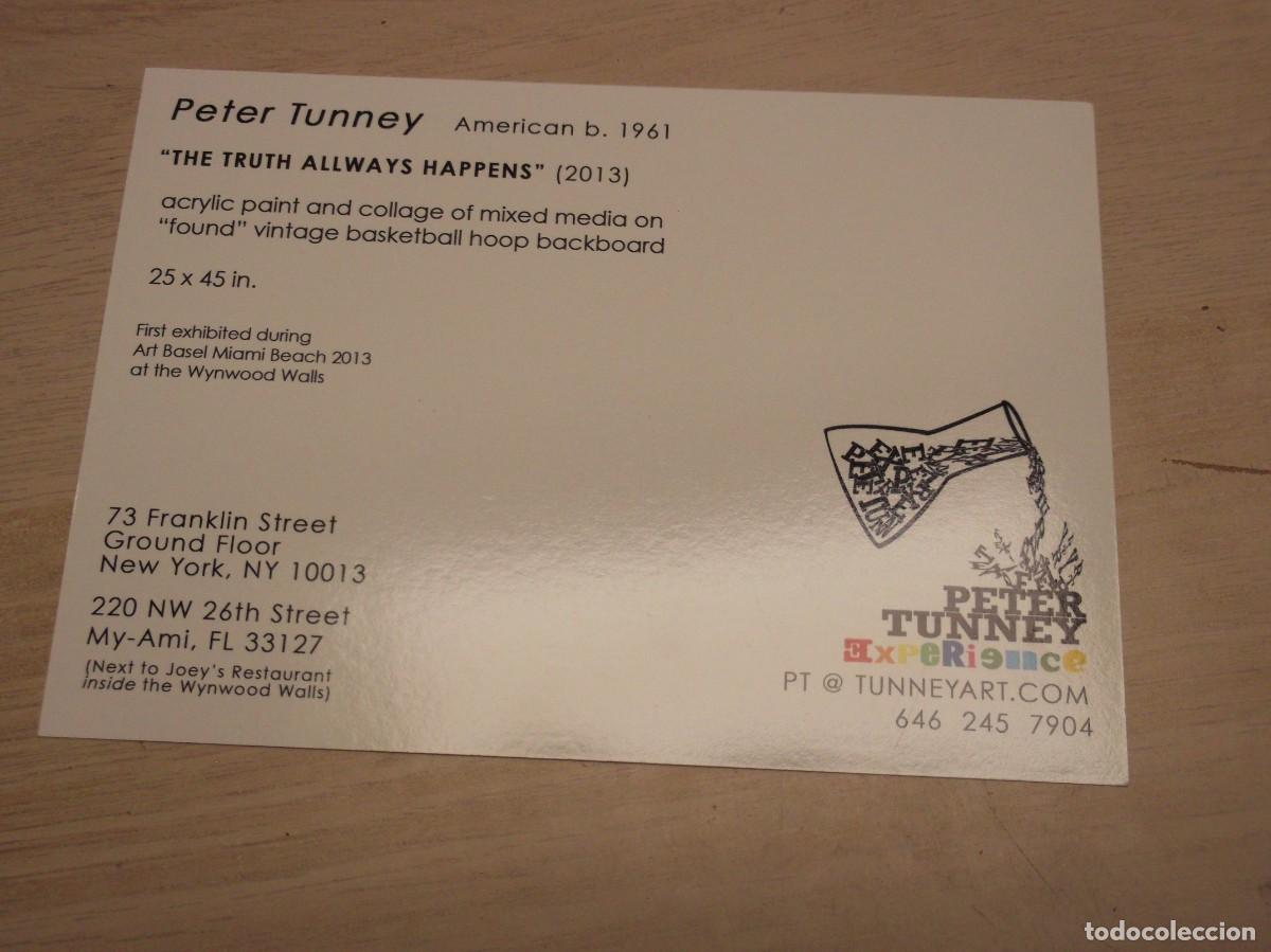 Postales: PETER TUNNEY POSTAL THE TRUTH ALLWAYS HAPENS 2013 - Foto 2