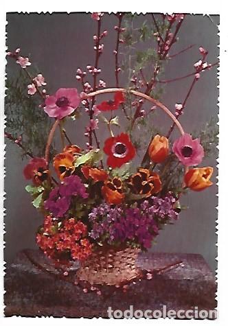 Postales: &rdquo; CESTA CON CENTRO DE FLORES &rdquo; - OFERTA DE PRIMAVERA, (OFERTA 3X2)