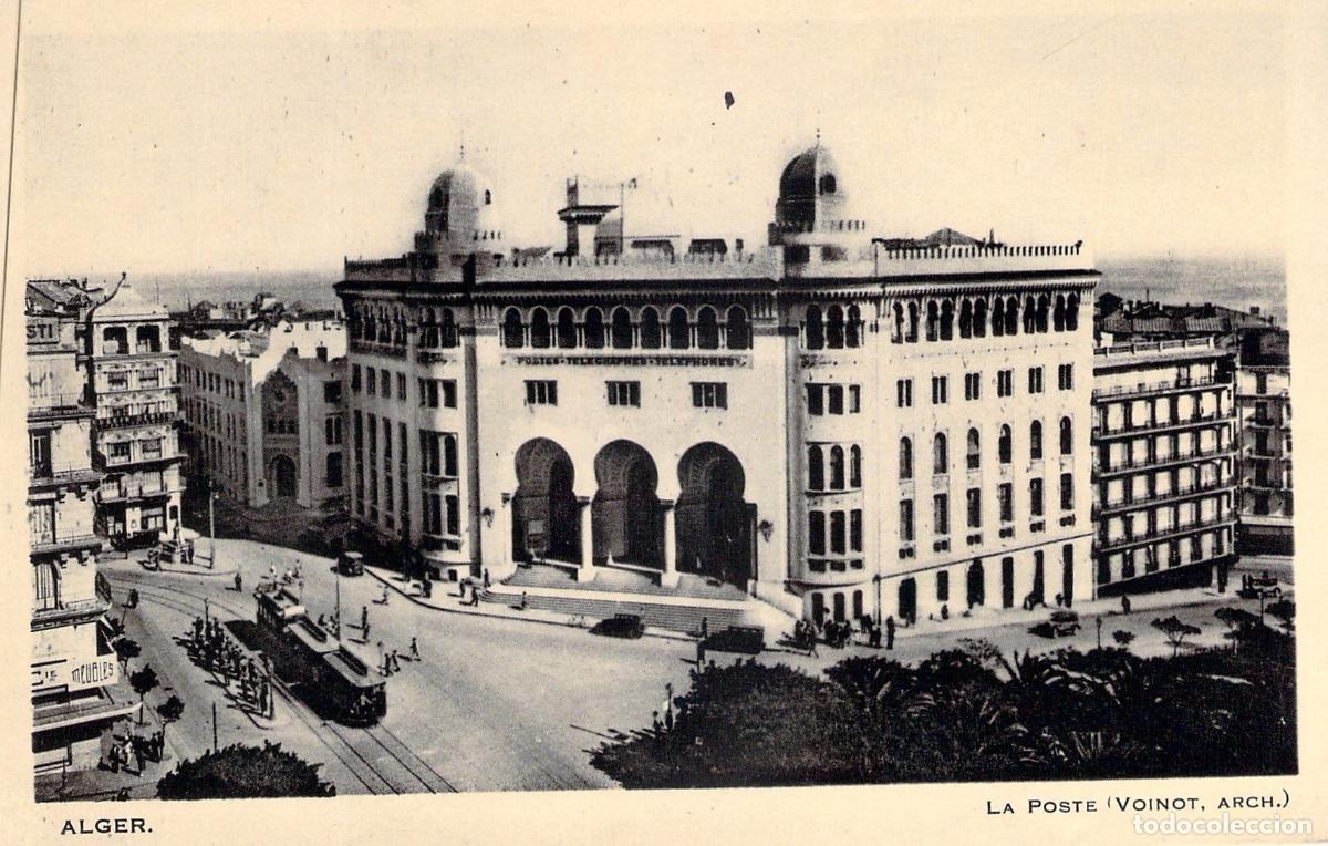 Postales: Postal de la Gran Oficina de Correos de Argel, Argelia