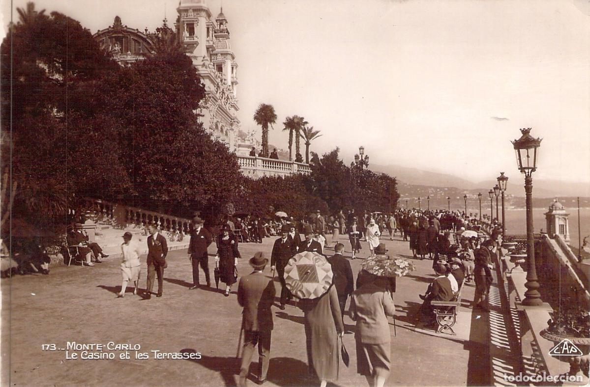 Postales: Postal de Monte Carlo: El Casino y las Terrazas, M&oacute;naco