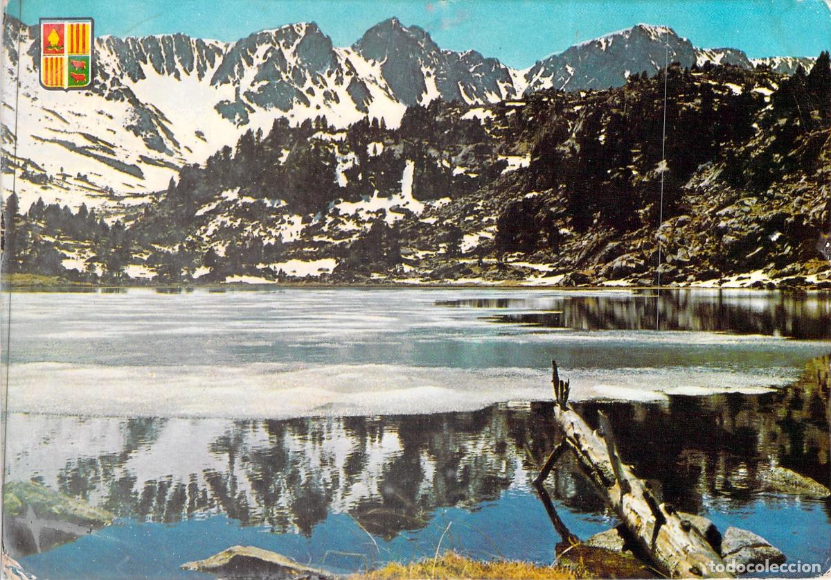 Postales: Postal de Andorra Lago de Els Pessons Perspectiva Pirineos