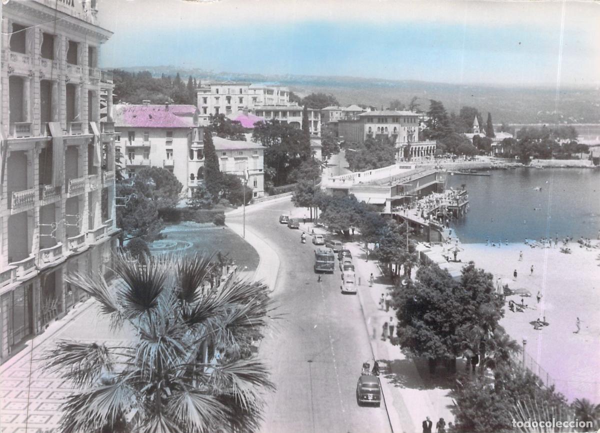 Postales: Postal de Opatija, Croacia - Vista Costera y Playa