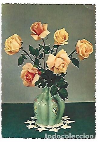 Postales: &rdquo; JARRON CON CENTRO DE ROSAS &rdquo; - OFERTA DE PRIMAVERA, (OFERTA 3X2)