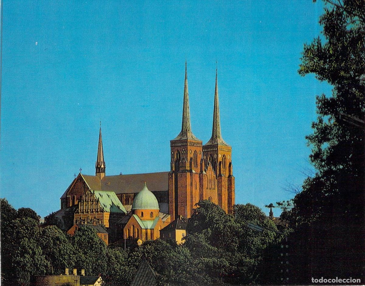 Postales: Postal de la Catedral de Roskilde, Arquitectura G&oacute;tica en Dinamarca