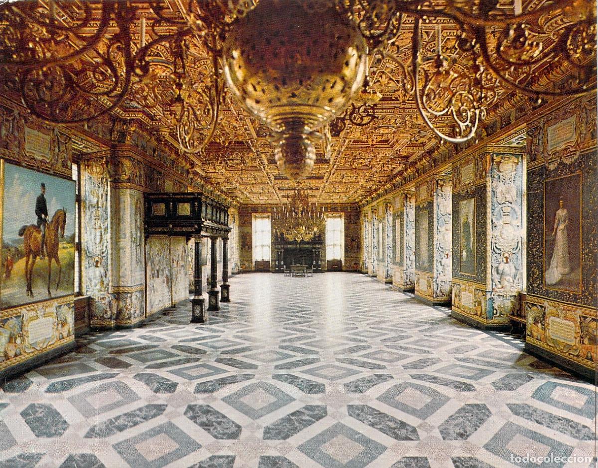 Postales: Postal Castillo de Frederiksborg Dinamarca Gran Sal&oacute;n
