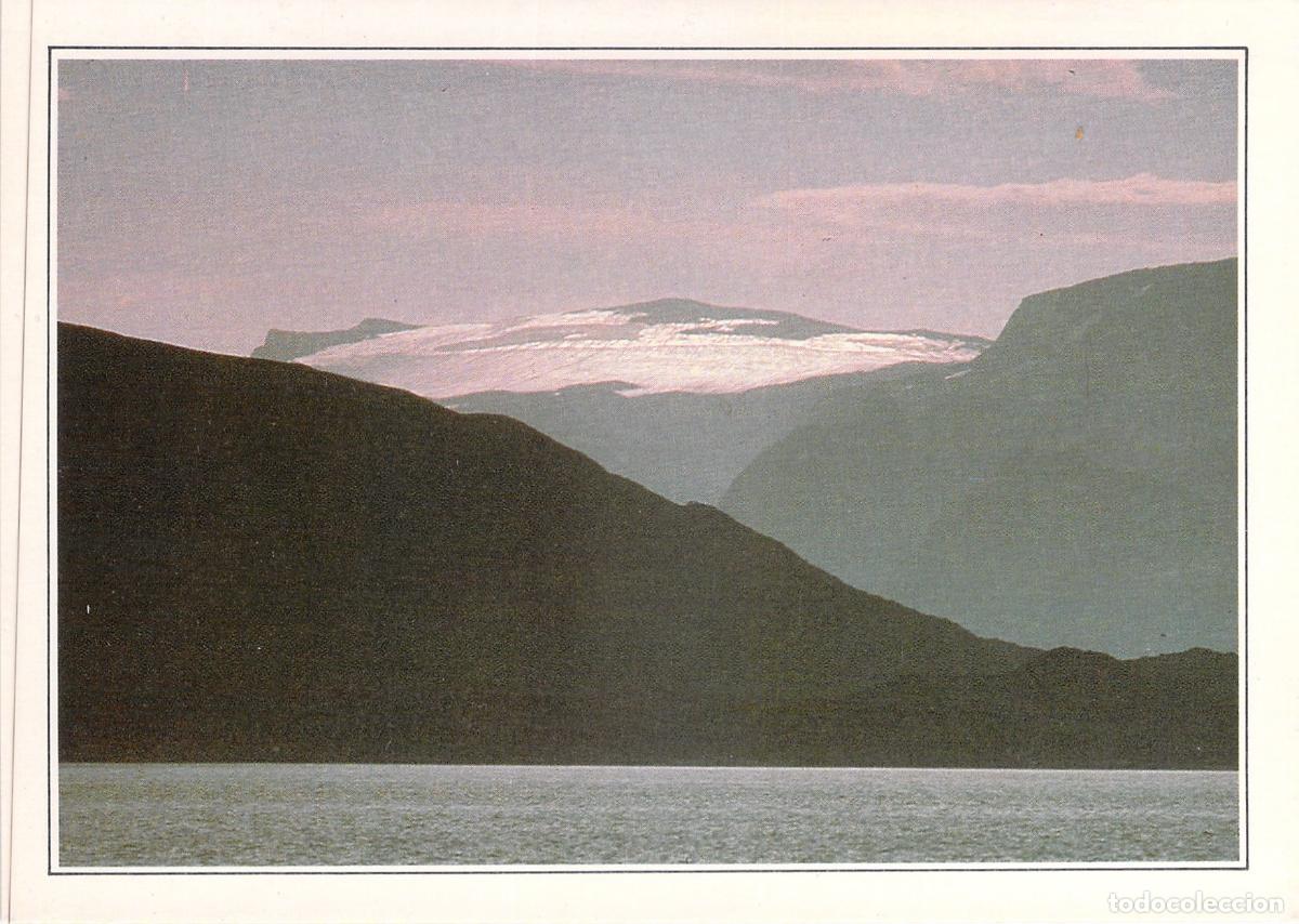 Postales: Postal de Noruega Glaciar Oksfjordjokulen en Kvaenangen