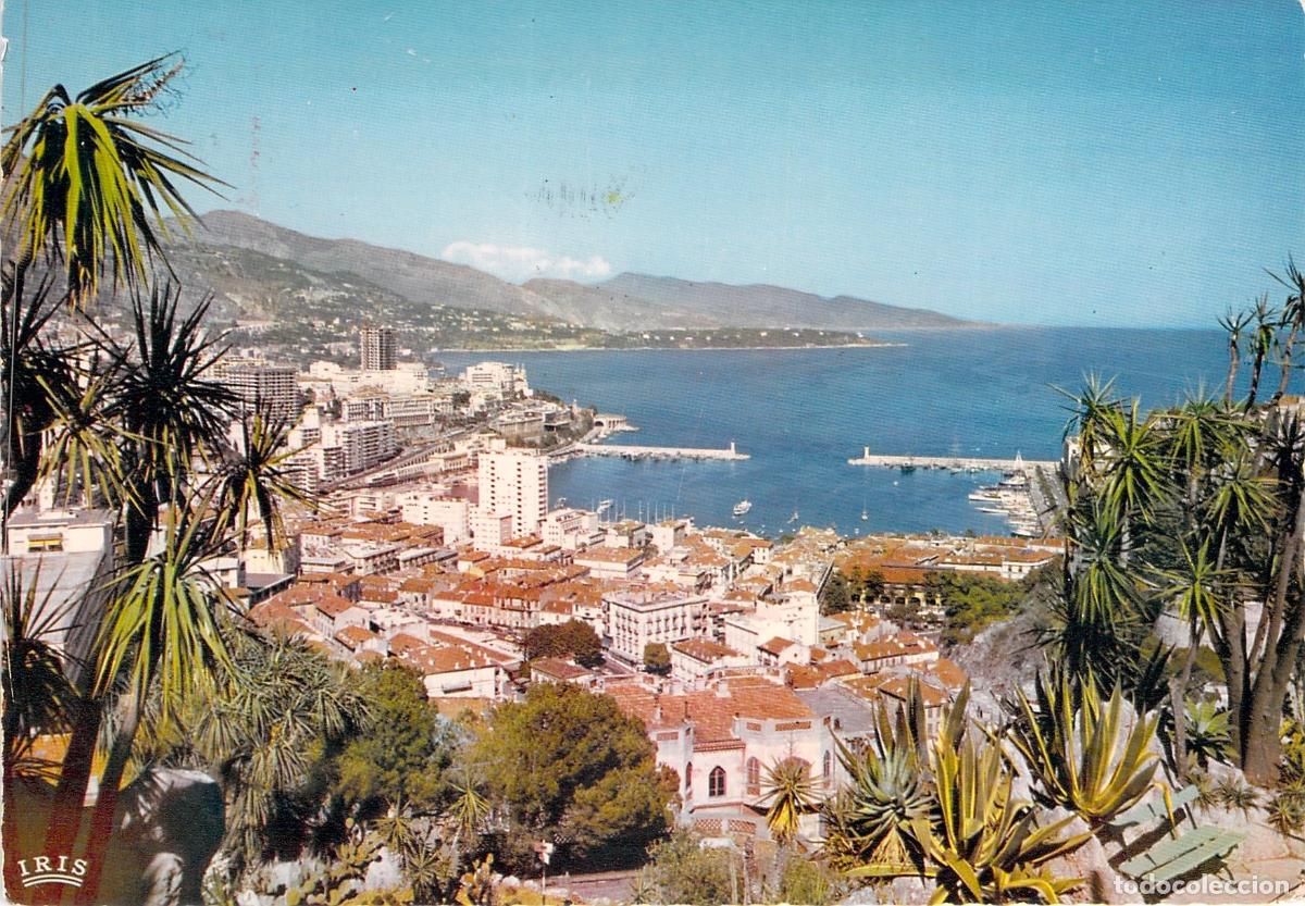 Postales: Postal de M&oacute;naco Vista General desde el Jard&iacute;n Ex&oacute;tico