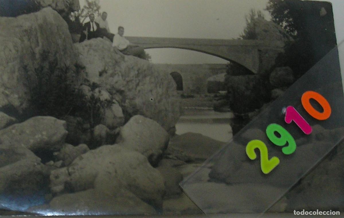 Postales: ANTIGUA POSTAL POSTAL FOTOGR&Aacute;FICA PUENTES DEL CANAL Y HUMBRIA. BU&Ntilde;OL. VALENCIA. (6-26)
