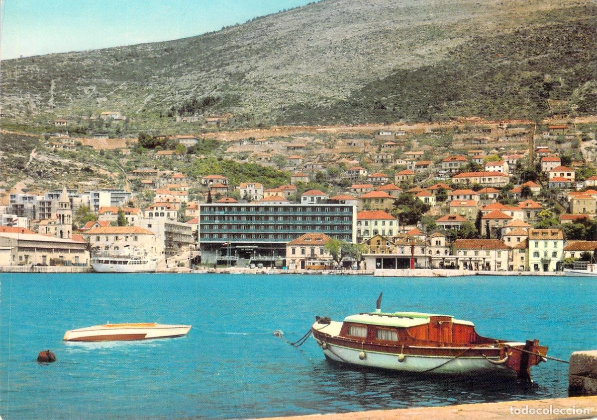 Postales: Postal de Dubrovnik Gruž Puerto y Costa de Croacia
