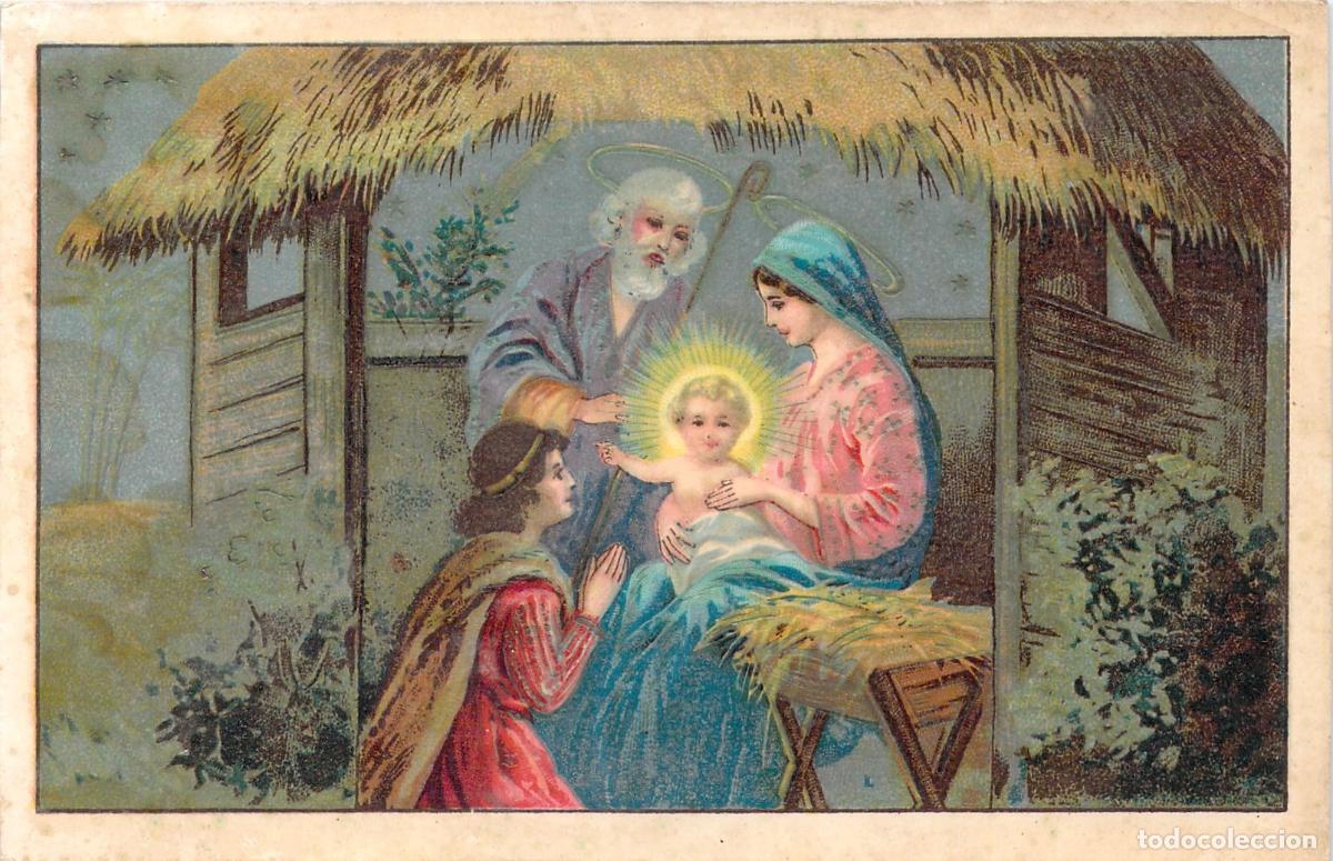 Postales: Postal del Nacimiento de Jes&uacute;s Bel&eacute;n y la Sagrada Familia