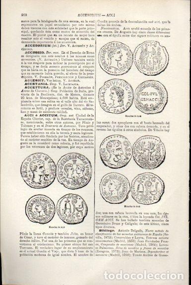 Postales: LAMINA V51546: Monedas de Acci - Varios.