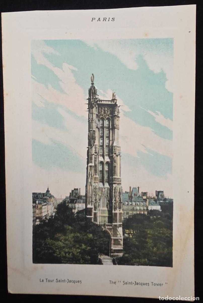 Postales: P.1044 Postal Antigua Par&iacute;s La Tour Saint-Jacques &ndash; Paris Vintage Postcard Francesa Coleccionismo