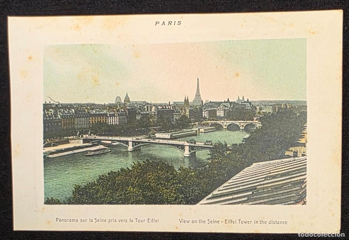 Postales: P.1045 Postal Antigua Par&iacute;s Vista del Sena y Torre Eiffel &ndash; Paris Vintage Postcard Francesa