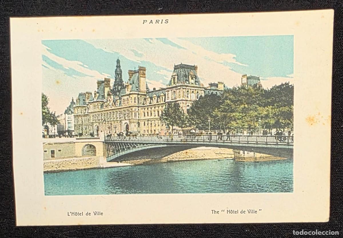 Postales: P.1047 Postal Antigua Par&iacute;s H&ocirc;tel de Ville &ndash; Paris Vintage Postcard Francesa Coloreada