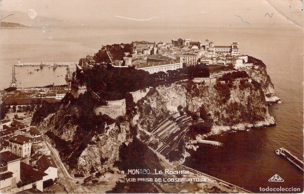 Postales: Postal de M&oacute;naco Le Rocher Vista desde el Observatorio
