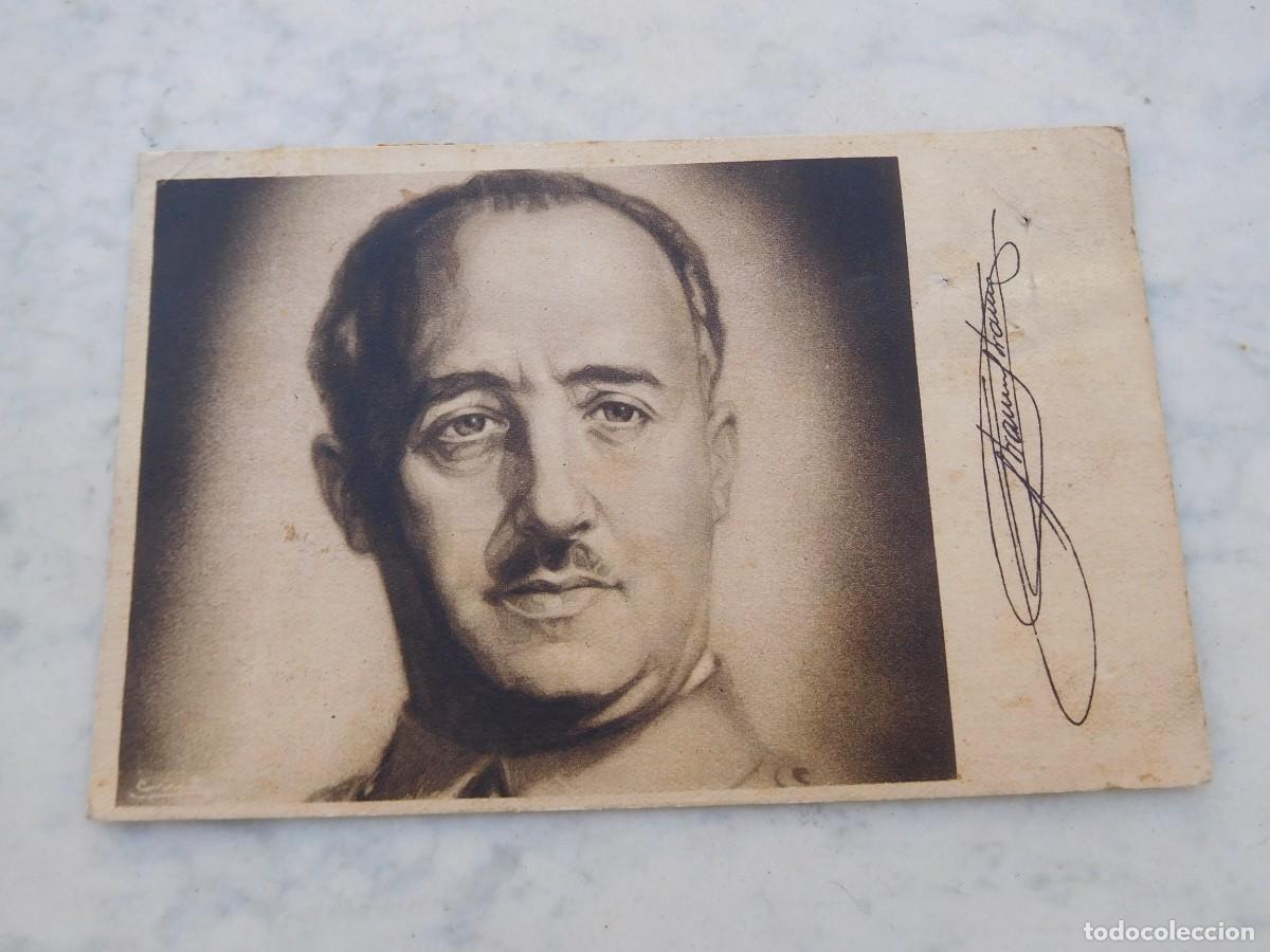 Postales: Postal. Francisco Franco. Circulada a&ntilde;o 1940