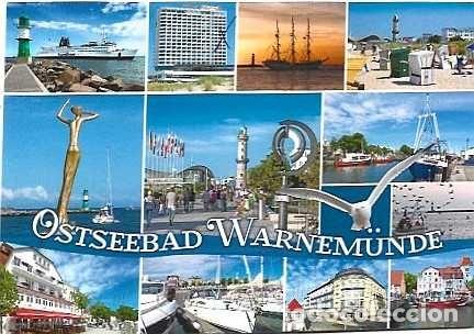 Postales: Alemania y Saludos desde el Balneario de Warnem&uuml;nde en el mar B&aacute;ltico, Multi, W&uuml;renlos, Suiza 2020