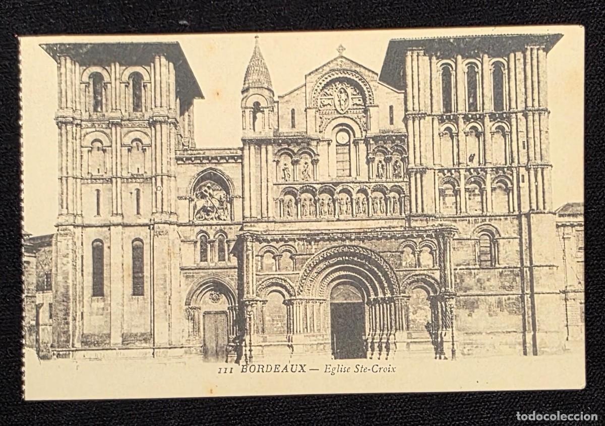 Postales: P.1054 Postal Antigua Bordeaux Iglesia Sainte-Croix Francia Arquitectura Rom&aacute;nica Carte Postale