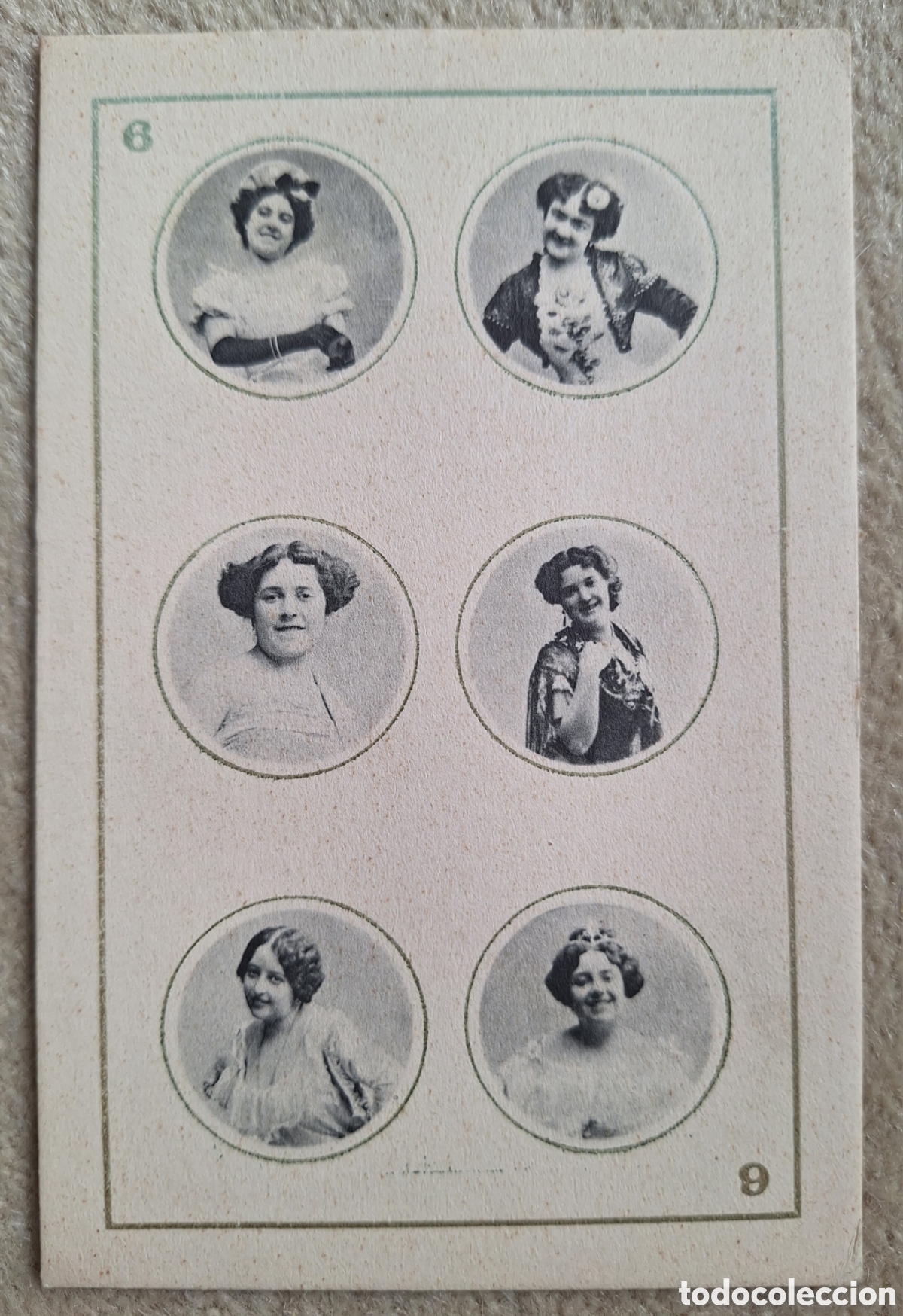 Postales: Tarjeta postal Baraja Canovas Naipe - Reverso sin dividir Hauser y Menet sin circular