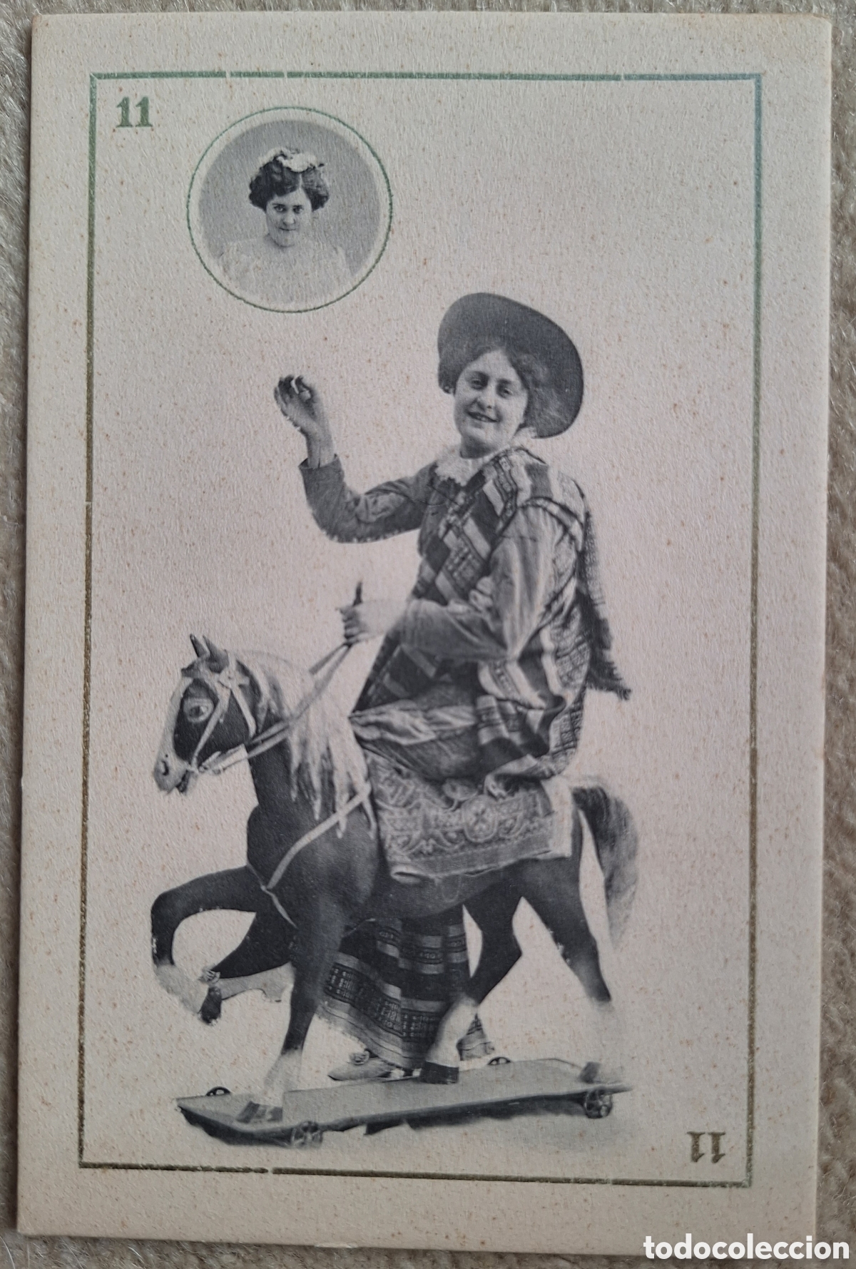 Postales: Tarjeta postal Baraja Canovas Naipe - Reverso sin dividir - Hauser y Menet - Madrid - sin circular