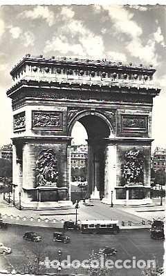 Postales: Francia y Marcofilia, Par&iacute;s, El Arco de Triunfo Mangualde Portugal 1950 (7777)