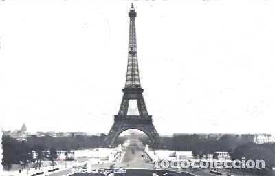 Postales: Francia y Marcofilia, Par&iacute;s, La Torre Eiffel, Mangualde Portugal 1950 (7)