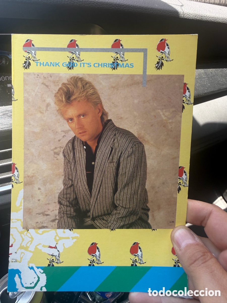 Postkarten: Queen 'Roger Taylor' 1985 Official Fan Club Pre-Signed Christmas Xmas Card
