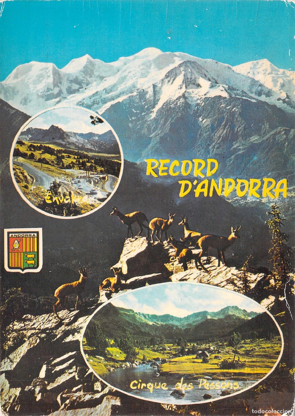 Postais: Postal Record d'Andorra - Valls d'Andorra, Envalira y Cirque des Pessons