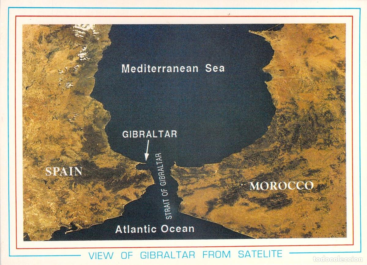 Postais: Postal Sat&eacute;lite del Estrecho de Gibraltar, Espa&ntilde;a y Marruecos