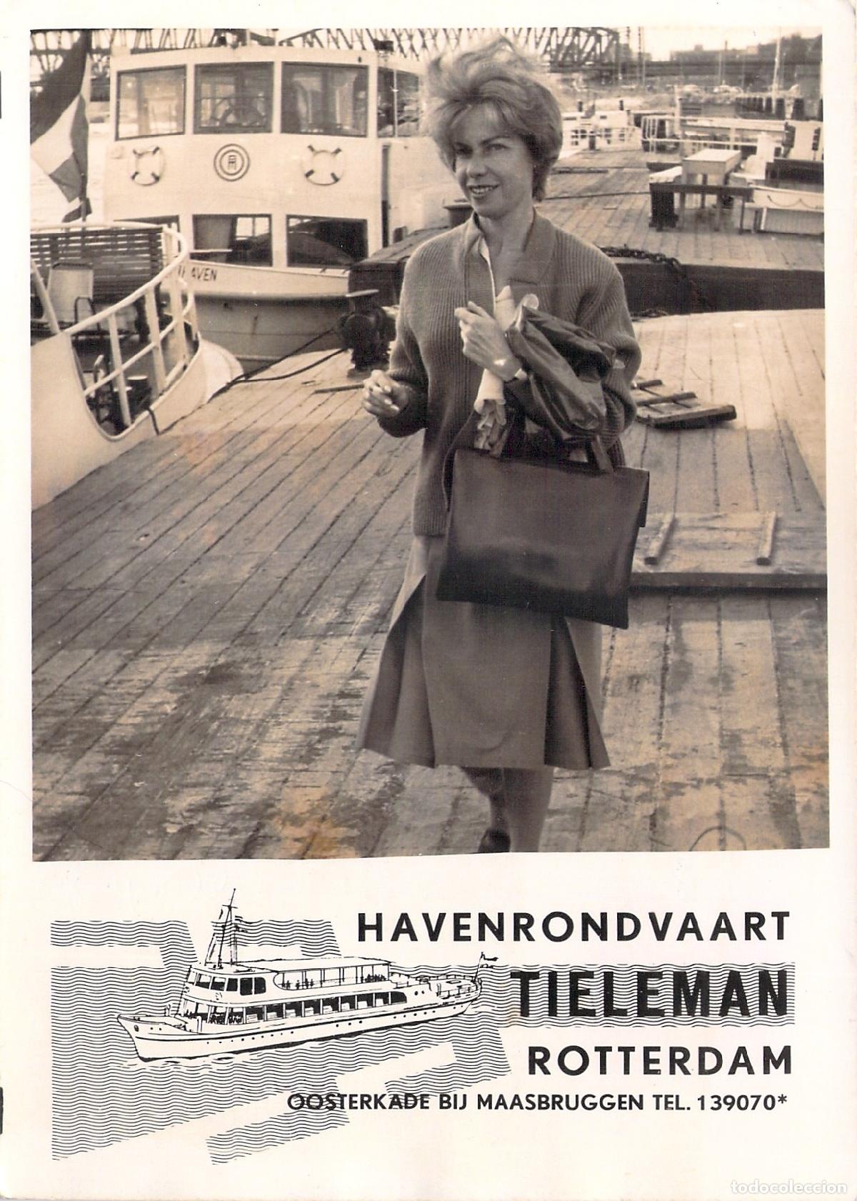 Cartoline: Postal Rotterdam Paseo en Barco Tieleman Puerto de Rotterdam