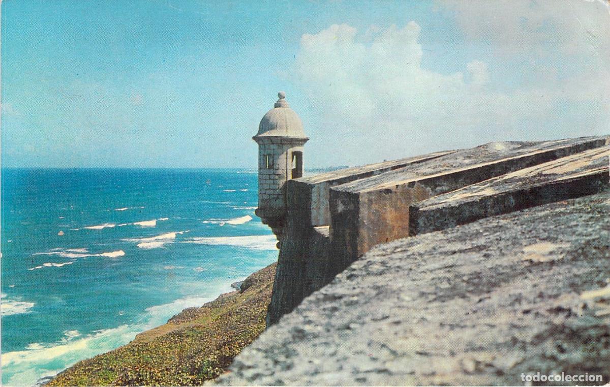 Postales: Postal de la Garita en el Castillo El Morro, San Juan, Puerto Rico