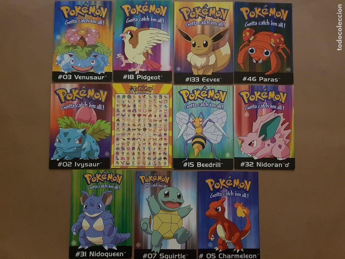 Postales: LOTE: 11 POSTALES POK&Eacute;MON - N&ordm; 1 - MEDIDAS: 15CMX10,5CM CADA UNO