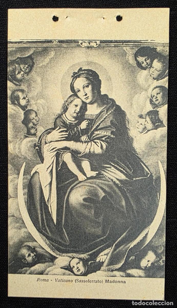 Postales: P.1058 Postal Religiosa Antigua Madonna del Vaticano (Sassoferrato) &ndash; Roma Italia