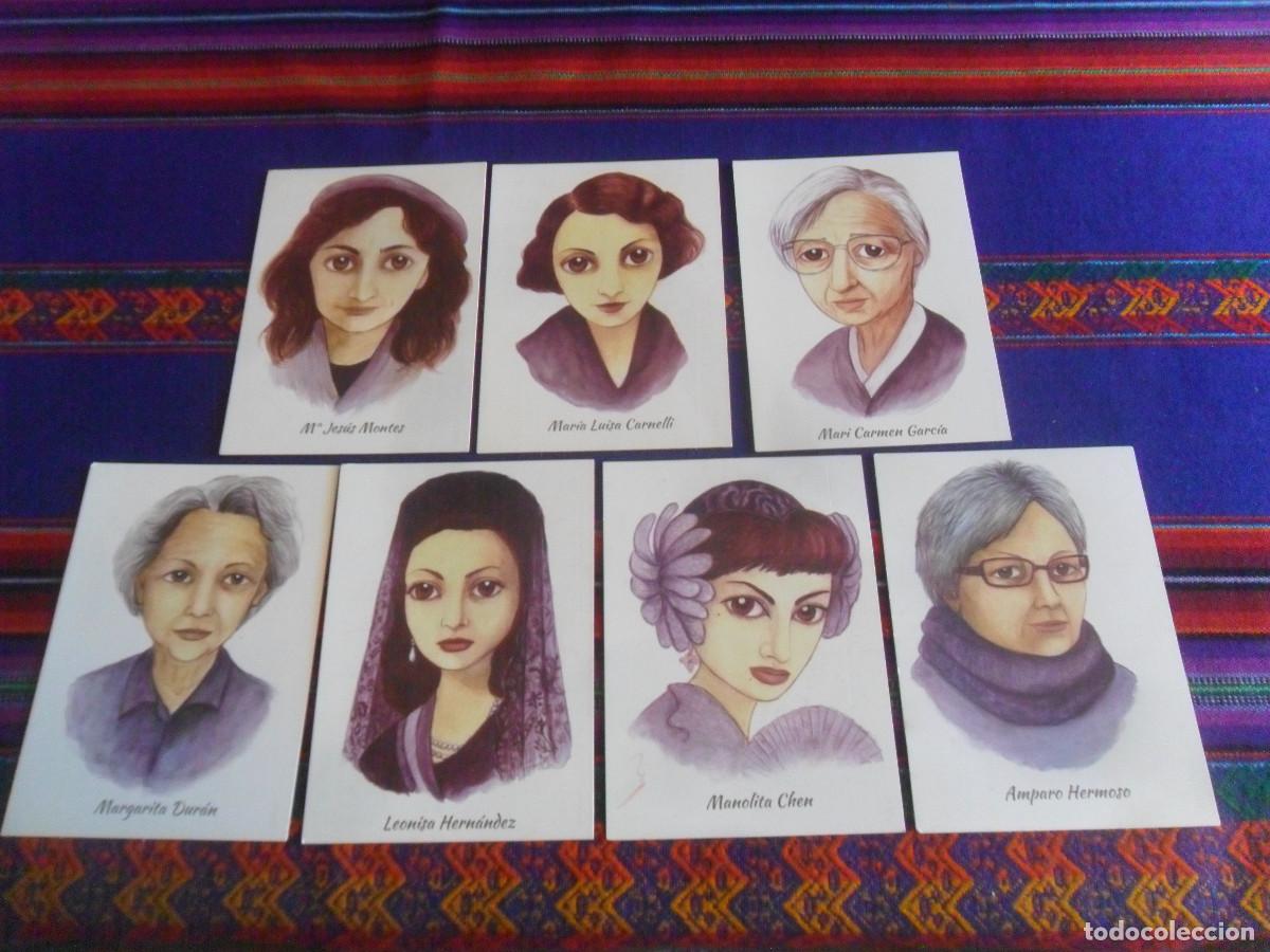 Postales: POSTAL FEMINISTA AMPARO HERMOSO MANOLITA CHEN LEONISA HERN&Aacute;NDEZ MARGARITA DUR&Aacute;N MARI CARMEN GARC&Iacute;A