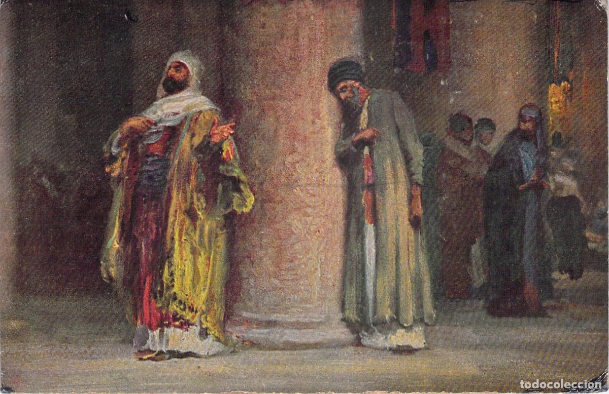 Postcards: Postal Religiosa El Fariseo y el Publicano Robert Leinweber