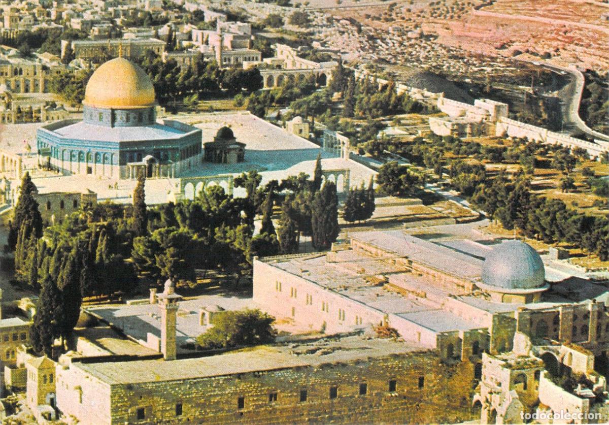 Cartoline: Postal de Jerusal&eacute;n: Vista A&eacute;rea de la Explanada de las Mezquitas