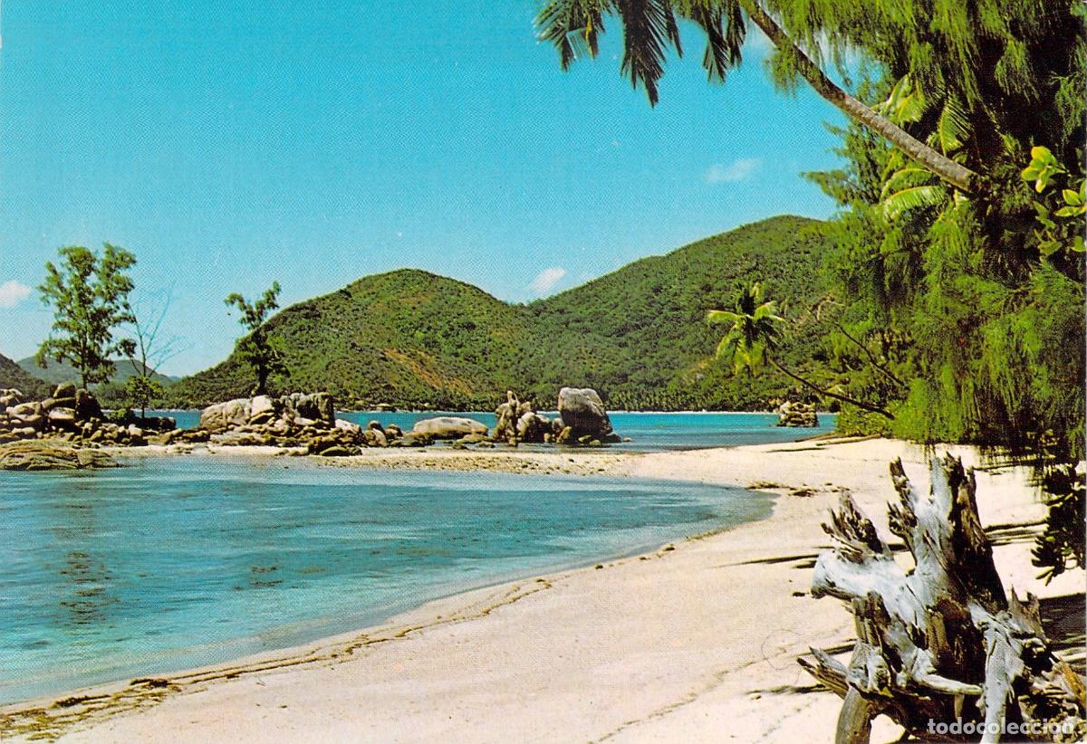 Postales: Postal de la Playa Anse Boudin, Praslin, Seychelles - Foto 1