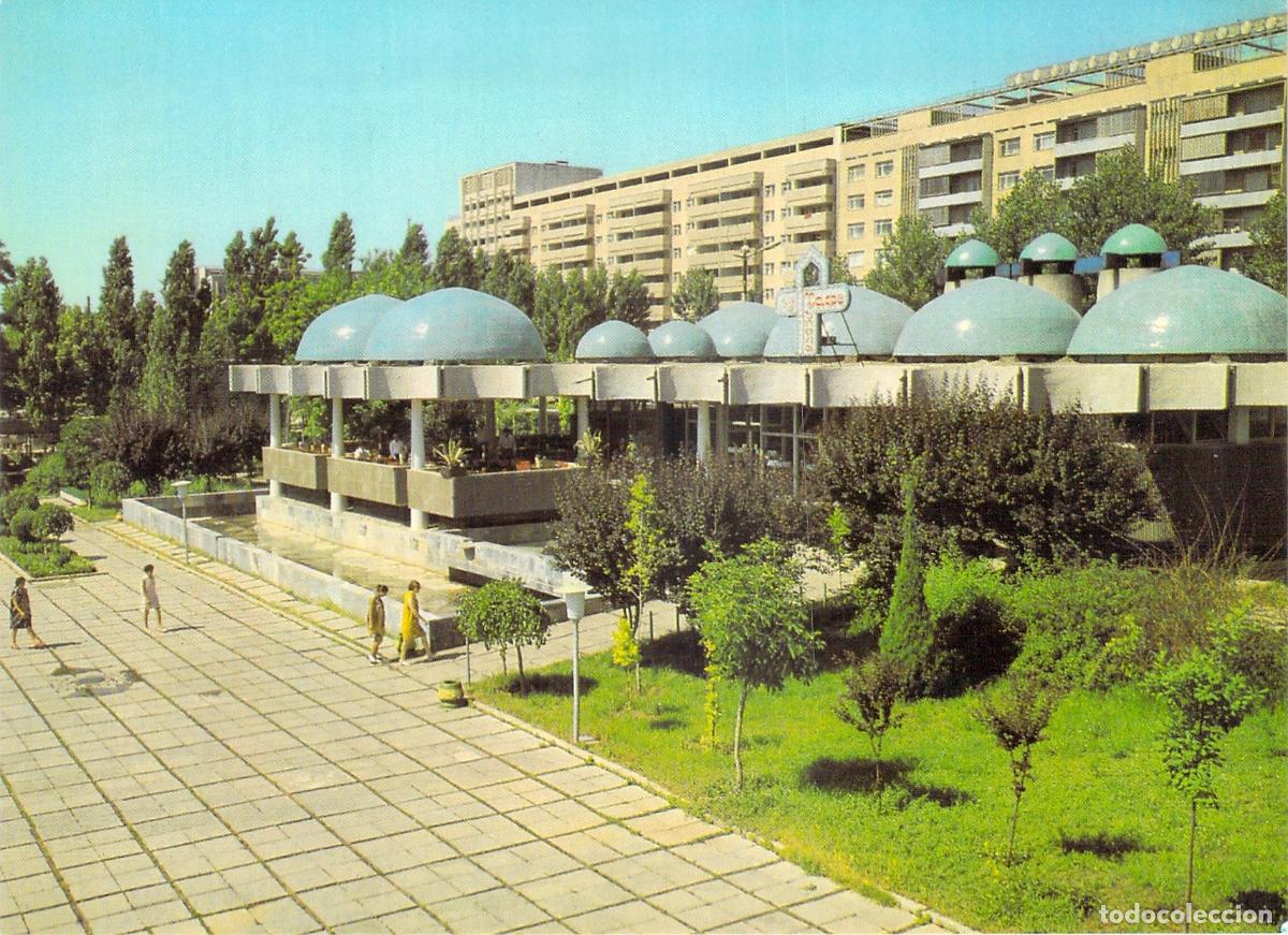 Cartes Postales: Postal Caf&eacute; C&uacute;pulas Azules en Taskent Uzbekist&aacute;n Aeroflot