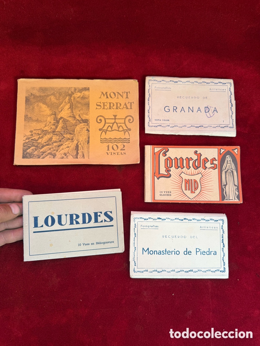 Cartes Postales: Lote de 5 carpetas postales antiguas!De acordeon!