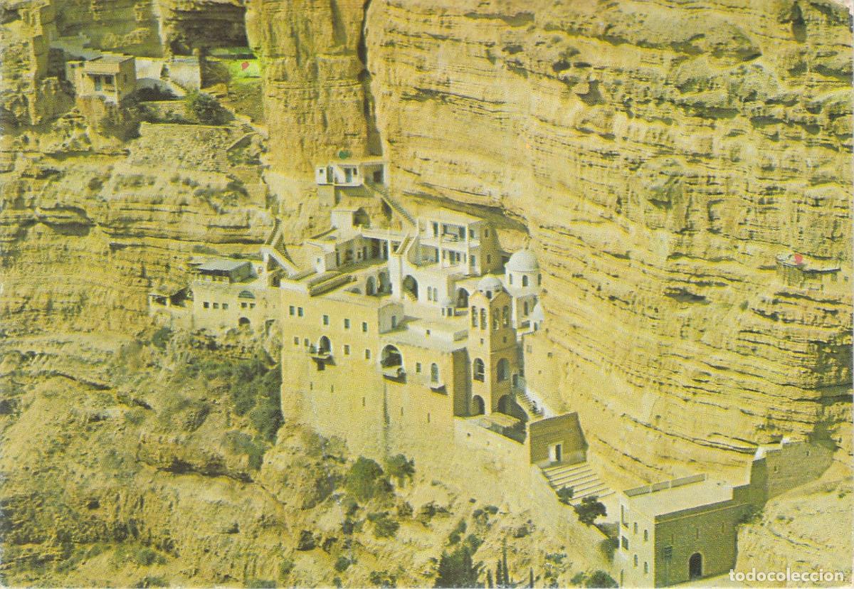 Postales: Postal Monasterio Dir El Kelt en Wadi Kelt Cerca de Jeric&oacute;