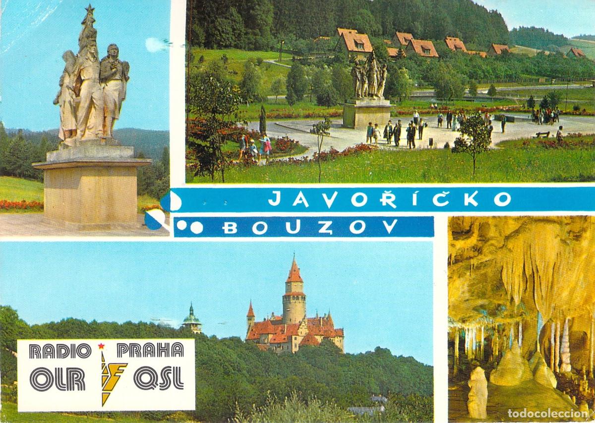 Postales: Postal QSL Radio Praha Javoř&iacute;čko Bouzov Checoslovaquia
