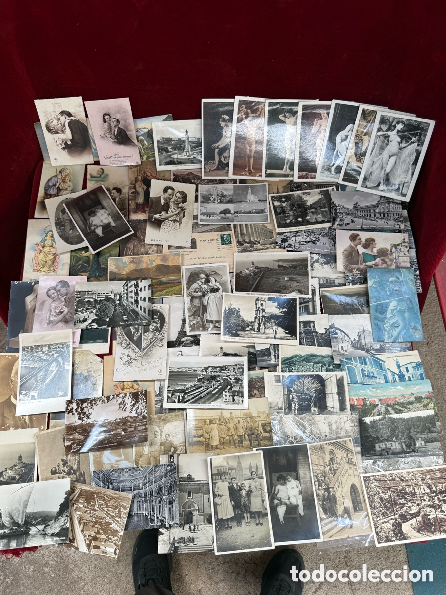 Postales: Gran lote de casi 100 postales antiguas!