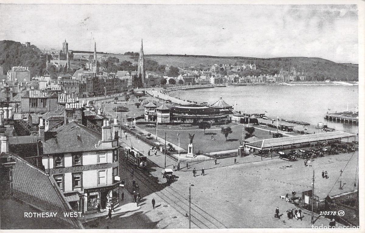 Postales: Postal de Rothesay West, Escocia - Paseo Mar&iacute;timo y Bah&iacute;a