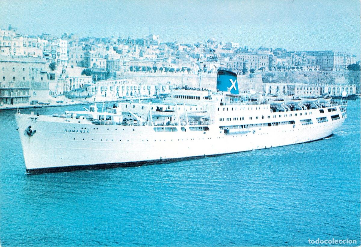 Postales: Postal del Crucero m.v. ROMANZA de Chandris Cruises