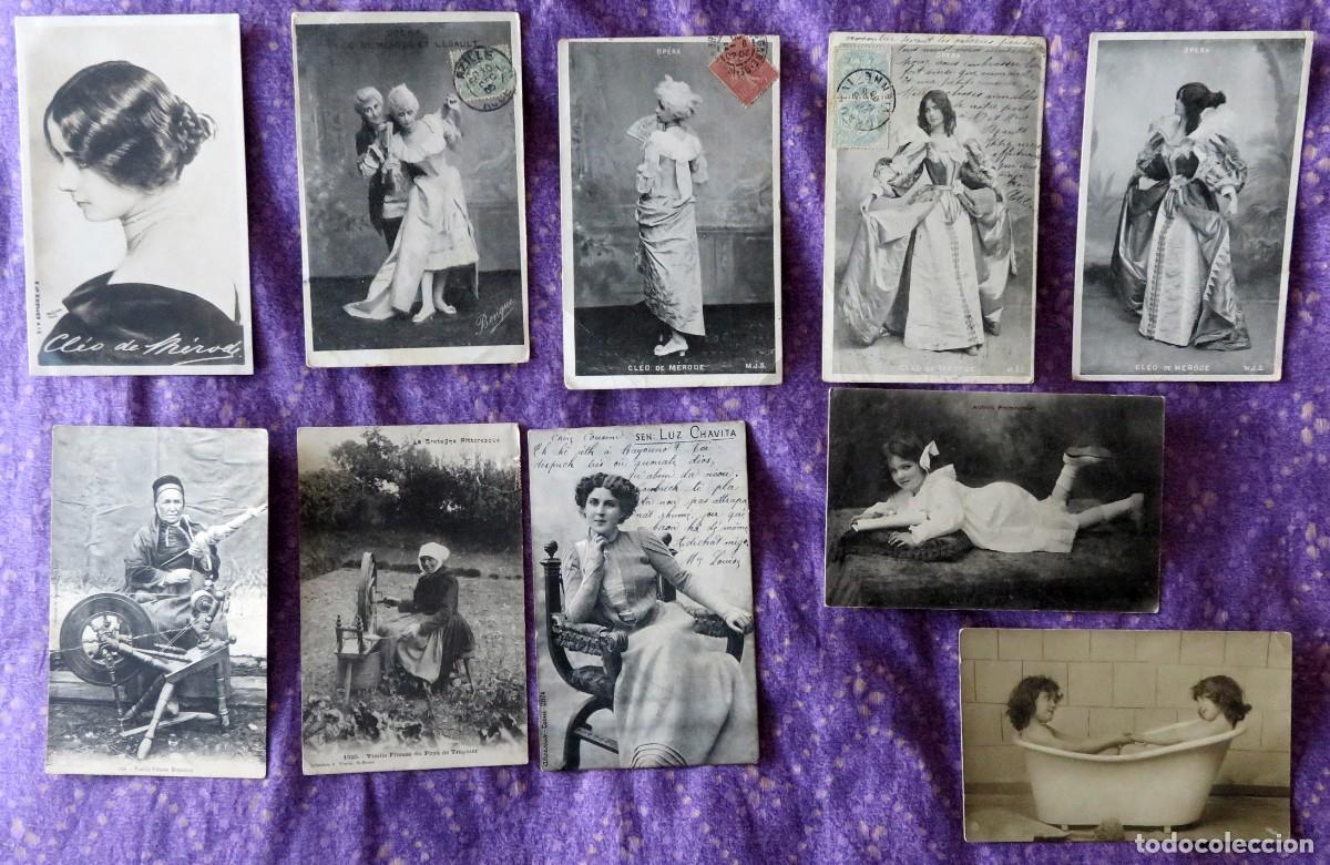 Postales: LOTE de 20 Postales Originales Cleo Merode(5) Otero, Ni&ntilde;a Walkiria, Ni&ntilde;os, Animales...