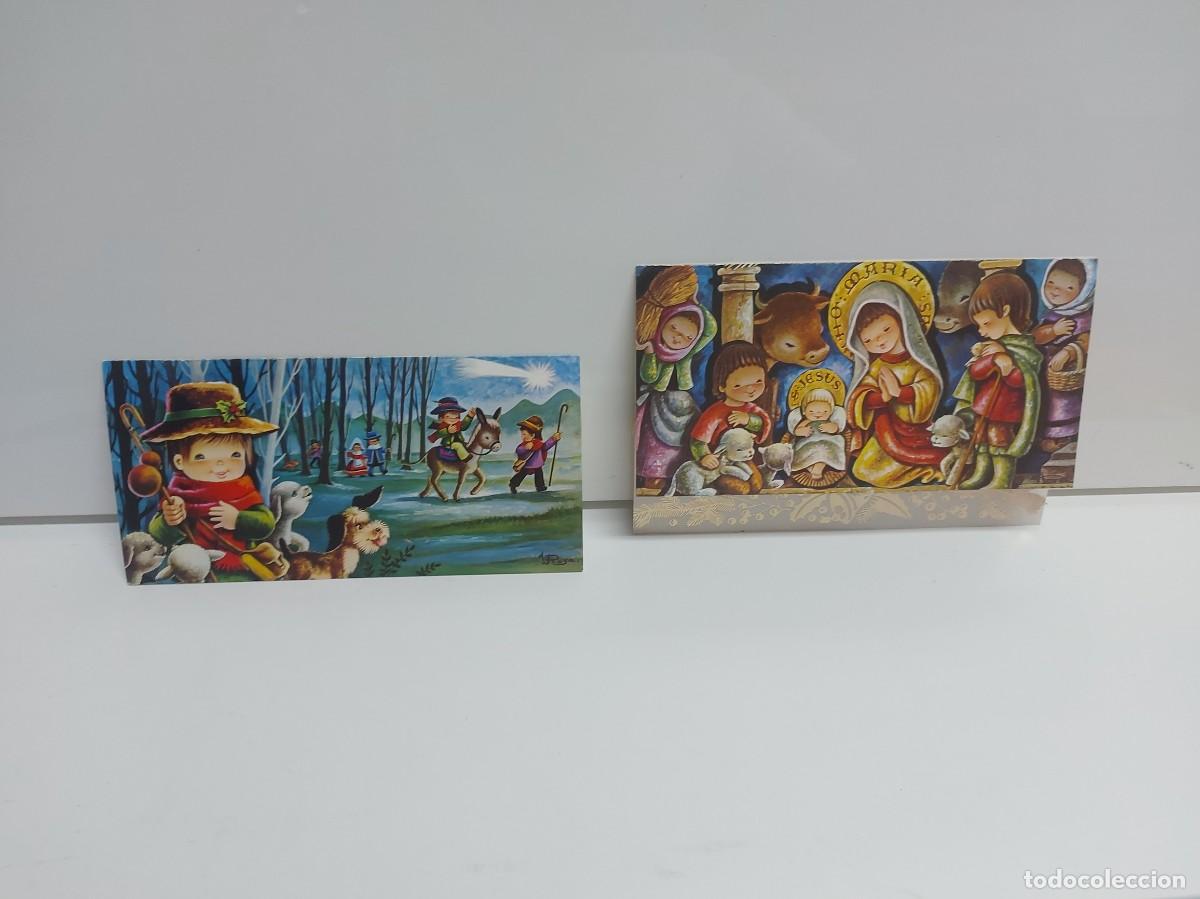 Postales: LOTE DE POSTALES NAVIDAD ROSA ESCRITAS