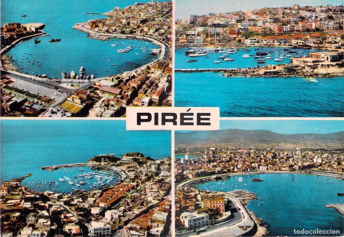 Postales: Postal de Pireo Grecia Vista Panor&aacute;mica de Tourcolimano y Pasalimani