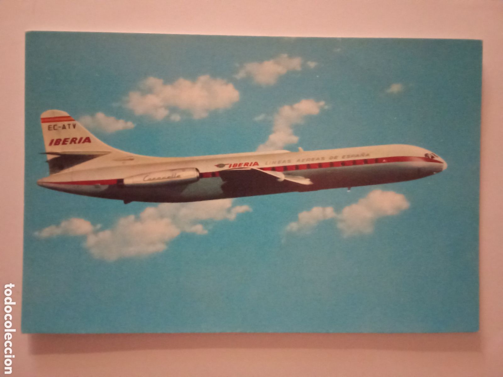 Postales: postal publicitaria AVION IBERIA 1965