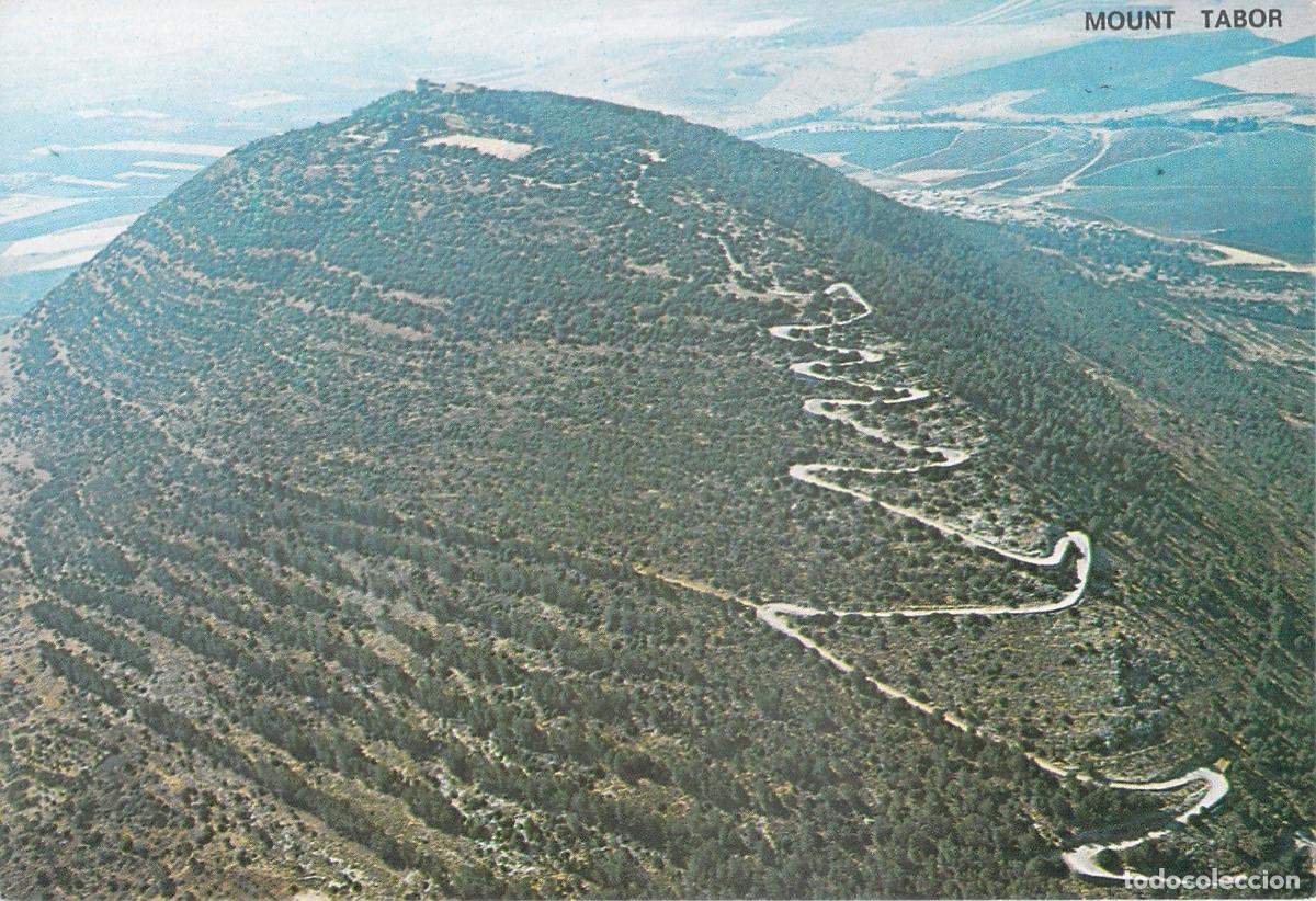 Postales: Postal de la Vista A&eacute;rea del Monte Tabor en Israel